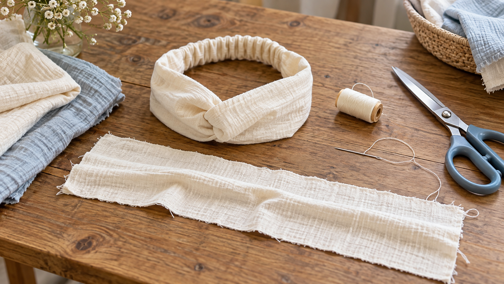 DIY : fabriquer un bandeau de soin réutilisable avec un tissu doux